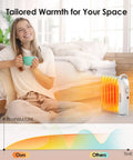 700W Oil Filled Radiator Heater With Adjustable Thermostat Two Heat Settings Silent Operation in bedroom coziness