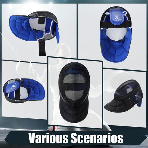 Fencing Coach Mask Protective Gear For Training And Sparring Full Face Coverage With Neck And Chin Guard Impact Absorbing Helmet