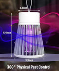 Rechargeable Bug Zapper With Safety Grid Portable Cordless Mosquito Killer Lamp With USB Charging UV Purple Light Insect Trap