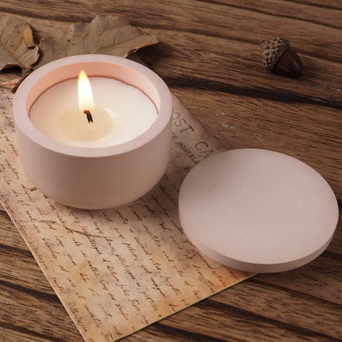 Two Sizes Silicone Candle Jar Molds With Lids For DIY Candles Soaps And Epoxy Resin Casting Pro Grade Flexible And Reusable Mold Set