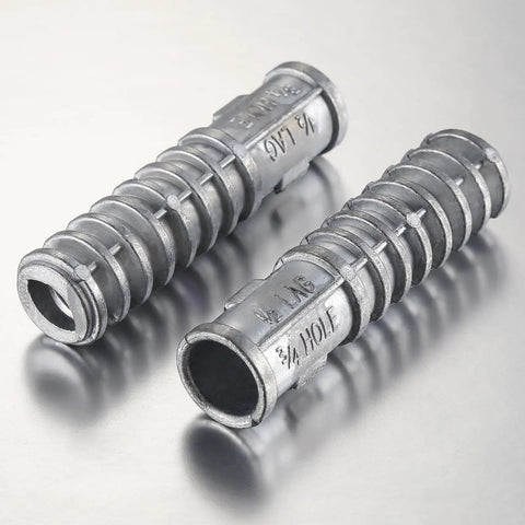 30 Pack Lag Shield Anchors Set 1/4 Inch By 1-1/2 Inch Long Zinc Alloy Concrete Masonry Anchors Silver Finish for Heavy Duty