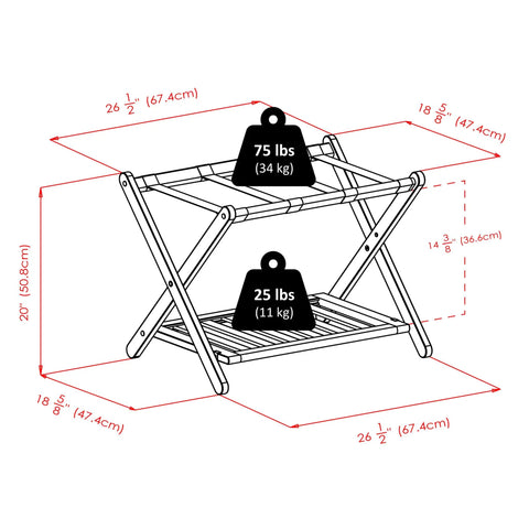 Heavy Duty Foldable Luggage Rack Holds All Your Travel Bags With A Hella Sturdy Frame And A Fresh Cappuccino Finish Perfect For Any Hotel Room Setup Built To Handle Heavy Loads