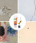 Quick Dry Wall Patch Kit for Holes and Cracks Easy Wall Filler Paste with scraper for repairs shown near damaged walls