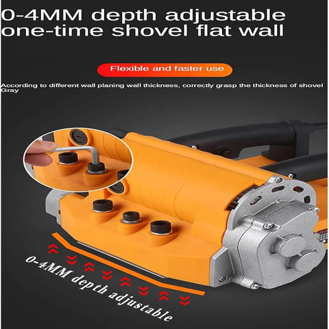 Pro Grade Electric Wall Planer With Hella Smooth Action And Beast Mode Torque for adjustable depth control 0-4mm