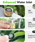 Water Timer With Brass Inlet For Outdoor Hose 3 Independent Zones Auto Manual Rain Delay IPX5 Waterproof Sprinkler Controller
