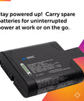 Rechargeable Spare Battery For Si2 And Si1 Acoustic Imaging Cameras, Portable Li Ion Power Pack, Compact and labeled