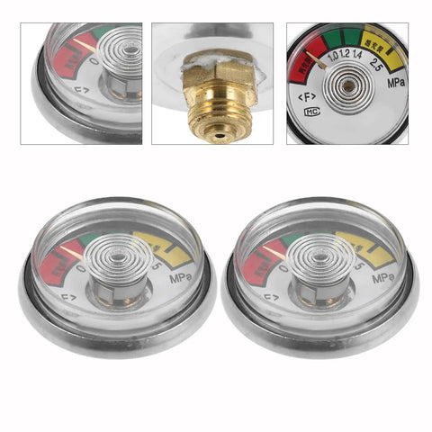 10 Pack Must Have Fire Extinguisher Pressure Gauge Dial Replacements For Water Extinguishers, Easy Read 1-35kg Gauge, stainless steel