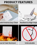 Product features of 2-Gang Decorator Double Switch Plate Cover White 4-Pack with Screws for Easy Replacement Dual Light Switches