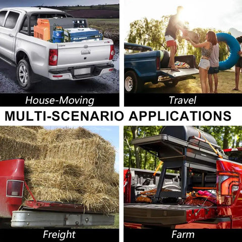 Heavy Duty Truck Bed Tie Down Anchors 4 Pack Cargo Brackets Compatible With Ford F150 And Super Duty Fits F250 F350 F450 F550 used in house moving, travel, freight, and farm scenarios.