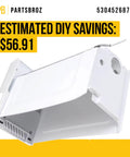 Ice Container Assembly For Frigidaire Refrigerator Replacement Replaces AP7014071 PS16543746 5304526872 shown side view