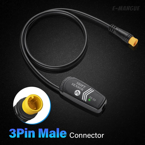Must Have Ebike Gear Shift Sensor For Mid Drive Conversions with IP65 Waterproof 3 Pin Male Connector stops power during shifts