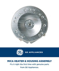Mica Heater And Housing Assembly Replacement Part WE11X20397 for ovens and ranges, displayed front view.
