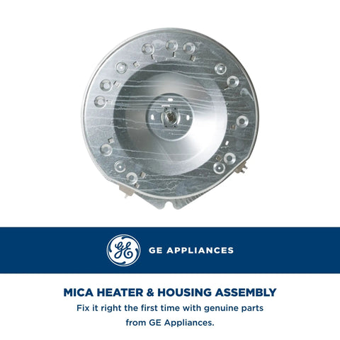 Mica Heater And Housing Assembly Replacement Part WE11X20397 for ovens and ranges, displayed front view.