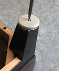 Installing Four Pack Nail On 1 Inch Swivel Furniture Glides With Low Friction Base on furniture leg for carpet use.