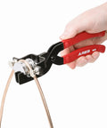 Heavy Duty 180 Degree Tubing Bender for HVAC Plumbing and Auto Projects, hand bending copper tubing, red handles