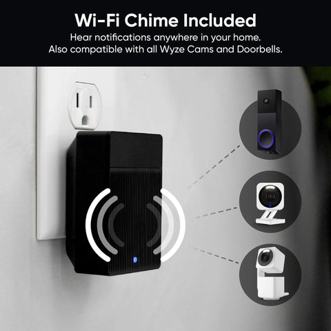 Wireless Duo Cam Video Doorbell With Chime Included, Battery Powered, 2K Full HD Video, Dual Cameras For People And Packages shown