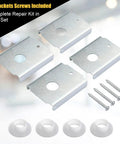 Bifold Door Repair Bracket Kit For 1 3 Eighths Inch Wood Doors Top Or Bottom Mount Reinforces Pivot Holes Easy Install 4 Pack