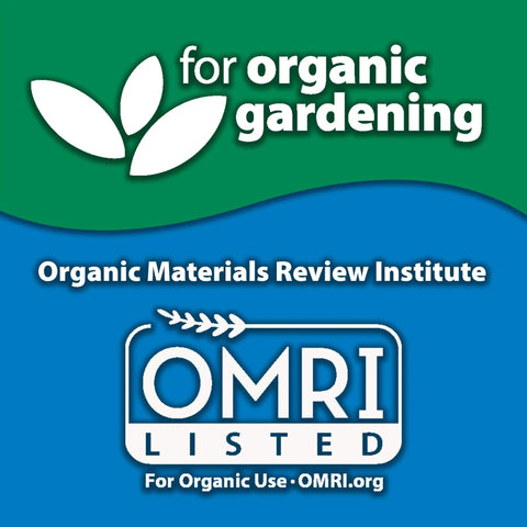OMRI listed for organic gardening, logo featured on Sluggo Snail And Slug Killer Bundled With Measuring Spoon For Organic Gardening OMRI Listed