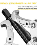 Close-up of Heavy Duty 2 Or 3 Jaw Bearing Puller, smooth screws for easy operation, showcasing forged carbon steel material.