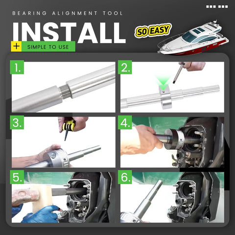Universal Gimbal Bearing Alignment And Install Kit For Boats step-by-step usage guide and installation instructions.