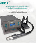 Three Channel Hot Air Desoldering Station 881D with ESD digital display and adjustable temperature and airflow.