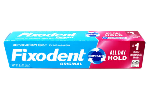 Denture Adhesive Cream Mint 2.4 Oz Four Pack For All Day Comfort With Soothing Mint Flavor Strong Hold And Secure Seal