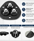 Zero Grunt Work Appliance Sliders With 8 Heavy Duty Self Adhesive Casters And 16 Extra Pads for smooth 360 degree swivel movement.