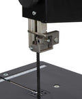 Close-up of blade mechanism on Powerful 4.2 Amp 10-Inch Benchtop Band Saw For Woodworking With 4.5-Inch Cut Depth, 10-Inch Capacity