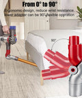 Bottom Quick Release Bend Adapter For V10Slim And V12 Digital Slim Vacuum Cleaners for cleaning under sofas and beds