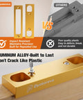 Premium Hidden Door Hinge Jig Kit And Concealed Hinge Installation Template For Murphy Doors and Secret Entrances, showcasing aluminum alloy durability.