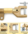 600 Amp Welding Ground Clamp, Beefy Solid Brass, Heavy Duty Arc Welding, Industrial Electrical Grounding Tool