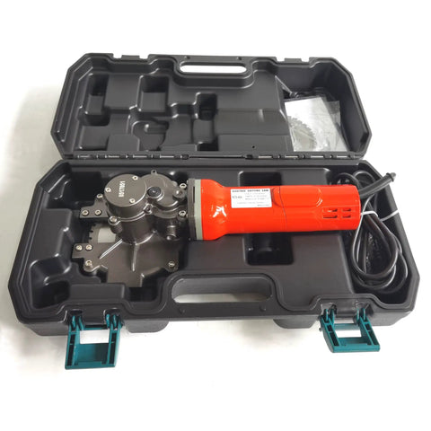 CCTI Electric Cutting Edge Saw RCS-40A Mighty 1100W rebar cutter in carrying case, showing portable design and lightweight build.