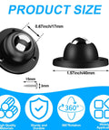 Dimensions of Self Adhesive Caster Wheels 360 Degree Rotating Swivel Castors 1 Inch Steel Universal Wheel for furniture