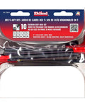 Cushion Grip Hex T Key Allen Wrench Set 10 Piece SAE Inch Sizes 3 32 to 3 8 6 Inch Length Pro Grade Made in USA Comfort Grip