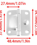 Close-up of stainless steel cooler hinge replacement from Stainless Steel Cooler Hinge Replacement Kit With Mounting Screws 2 Pack.