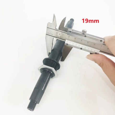 19mm measurement of the 2 Inch Cup Bike Conversion Kit Crank Set With 180mm Axle And 44 Tooth Sprocket Included Bottom Bracket Cup Ball Bearing Kit