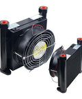 Heavy Duty Hydraulic Oil Cooler And Air Cooling Fin, 48W Power, 10 L Min Flow, 15 Bar Working Pressure, DC12V, radiator view