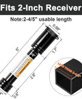 Heavy Duty Anti Theft Trailer Hitch Lock Pin Five Eighth Inch Diameter Fits Two Inch Receivers Steel Construction diagram