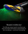 V15 Detect Cordless Vacuum Cleaner With Smart Dust Detection And Power Trigger For Efficient Deep Home Cleaning Up To 60 Minutes Run Time Lightweight Yet Mighty Yellow Nickel Finish Reveals Hidden Dust For A Spotless Home revealing dust on hard floors