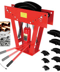 16 Ton Manual Hydraulic Pipe Bender With 45 Steel Frame For Copper And Metal Tubes Includes 8 Dies For Professional Bending Projects