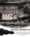 Solid 2 Pack Nylon Fuel Line Quick Connector in engine bay, showing tight grip snap-on coupler for modern cars and classic sedans.