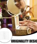 Slick All Purpose Acrylic Hinges For Jewelry Boxes And Crafts 10 Pack Small Piano Hinges on a decorative jewelry box