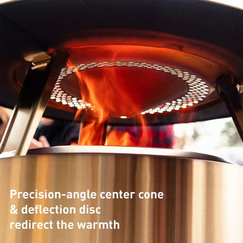 Ranger Heat Deflector Boosts Outdoor Fire Pit Warmth With Angled Design Redirecting Heat To Expand Radius and Comfort