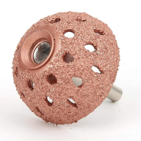 Built Tough Two Piece Tungsten Steel Bowl Grinding Heads For Tire Repair Angle Grinder Attachments high speed buffing pad with holes.