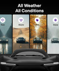Built Tough All Weather Windshield Wiper Blades For Honda Odyssey 2005 To 2022 Three Pack in rain, storm, dirt, and snow conditions.
