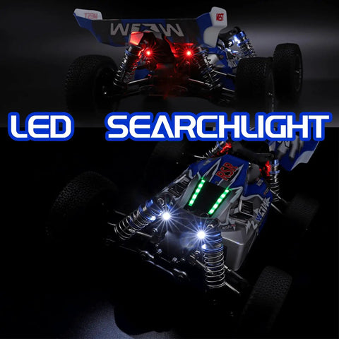 1/14 Scale 4WD RC Car For Adults With Upgraded Metal Chassis And Zinc Alloy Gears Featuring Multifunctional Lighting Design