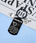 Engraved Engineer Keychain Gift For Men And Students, Cool Graduation Present For Engineers, Electrical Engineering Lovers Gift