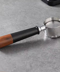 Stainless Steel Bottomless Portafilter Handle for Home Espresso Makers, Durable Filter Holder for Office and Cafe Use, Barista Grade Coffee Tool