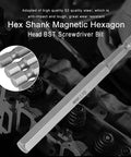 Top Shelf 8-Pack Hex Screwdriver Bit Set With Magnetic Tips For Power Tools, Durable S2 Steel Construction In 100Mm Length That Fits Any Drill Bit Driver And Handles Hardware Jobs Like A Champ, 100mm S2 steel magnetic hex bit