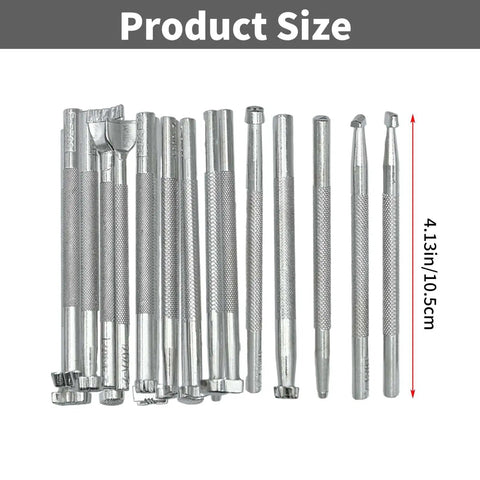 Pro Grade 20 Piece Leather Stamping Tool Set With Unique Shapes And Patterns for Carving and Crafting Leather Work Stainless Steel Durable